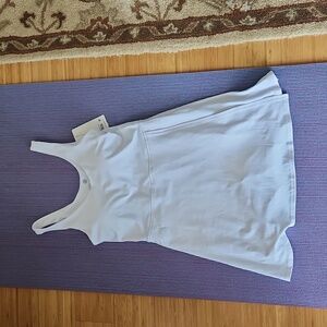 NWT Yogalicious Nudetech Double Tee Tennis Dress medium white Price Firm